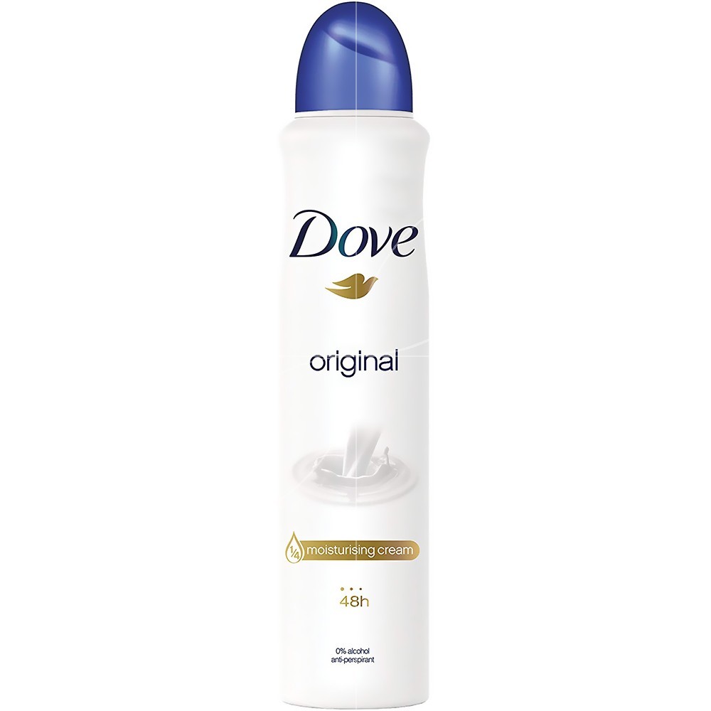 dove-deodorant-spray-anti-transpirant-48h-original-250ml.jpg DEO DOVE 250ML – Image 1
